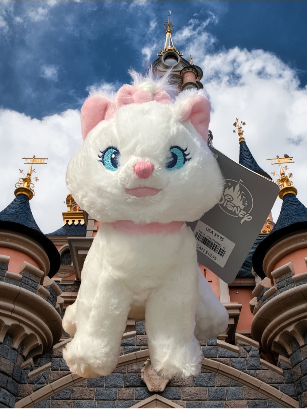 NWT Disney Parks The Aristocats Marie White Cat Plush Stuffed Animal